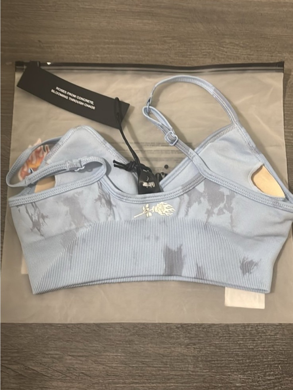 Civil Regime Light Blue Seamless Sports Bralette - Picture 2 of 2